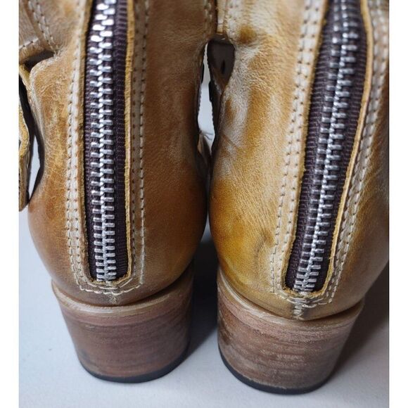 Freebird Grace Banana Leather Booties with Slipcovers Size 9 - Picture 4 of 16